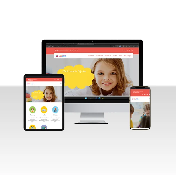 Hazır Anaokulu / Kreş Sitesi Paketi